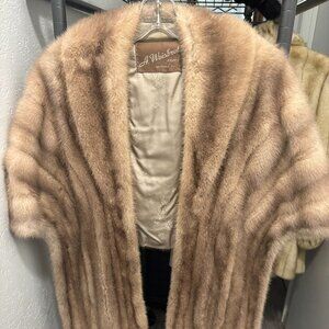 Vintage A. Weisbrot Real Mink Fur Stole